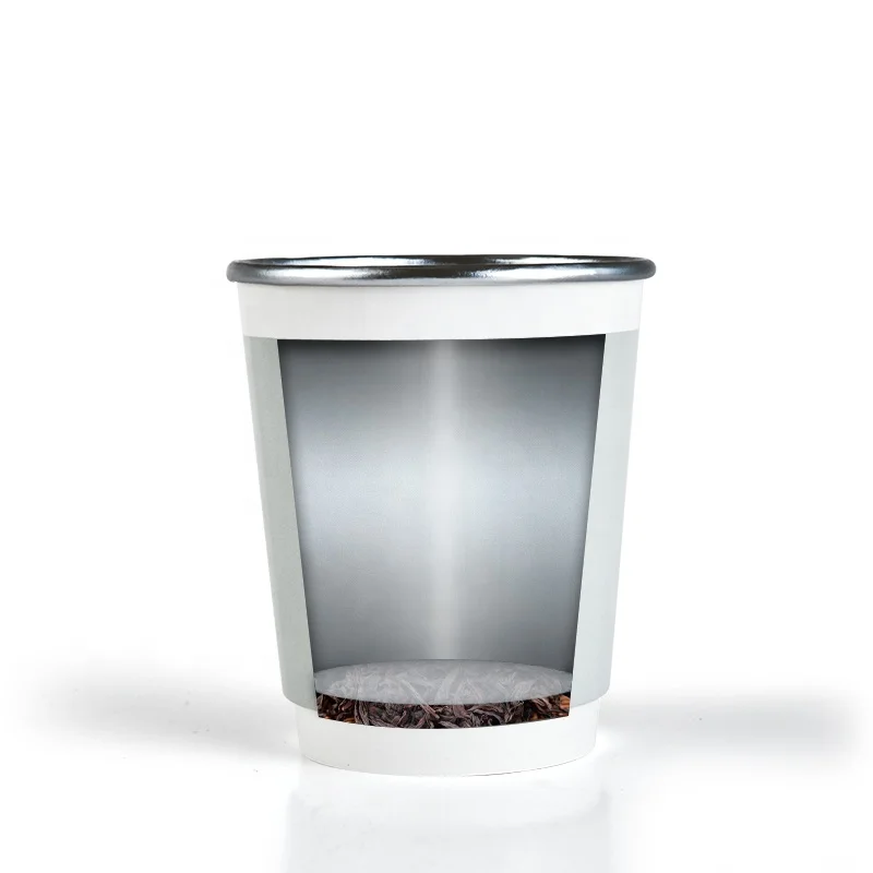 HISPEED Instant Tea Cup Portable Outdoor 10pcs Disposable Paper Cups with Tea Inside Bottom