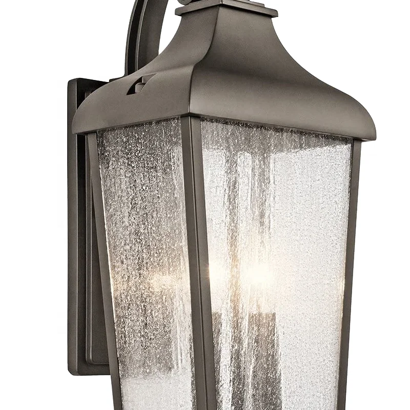 Modern Waterproof Hotel Outdoor Wall LAMP Aluminum Glass Shade VILLAS Garden Simple Bronze Incandescent Bulbs