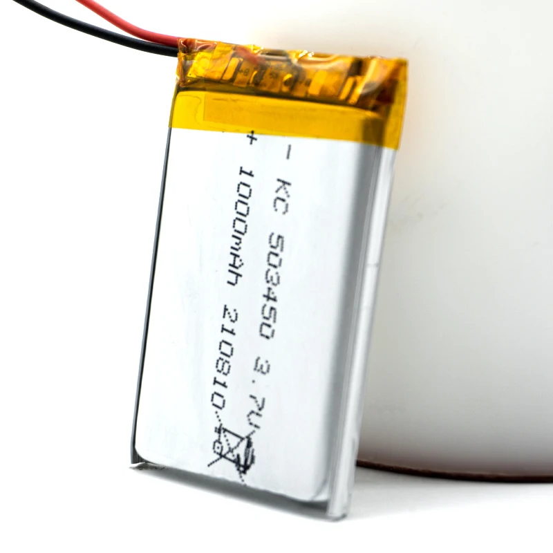 Li полимерный аккумулятор 3.7v1000mAh 503450 Липовая батарея полимерная литий-ионная аккумуляторная литий-полимерная Shenzhen Kamcy для жизни