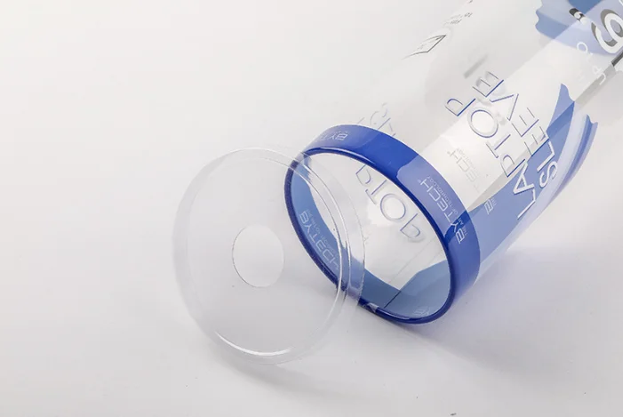 Custom tube box clear  cylinder box Plastic packaging