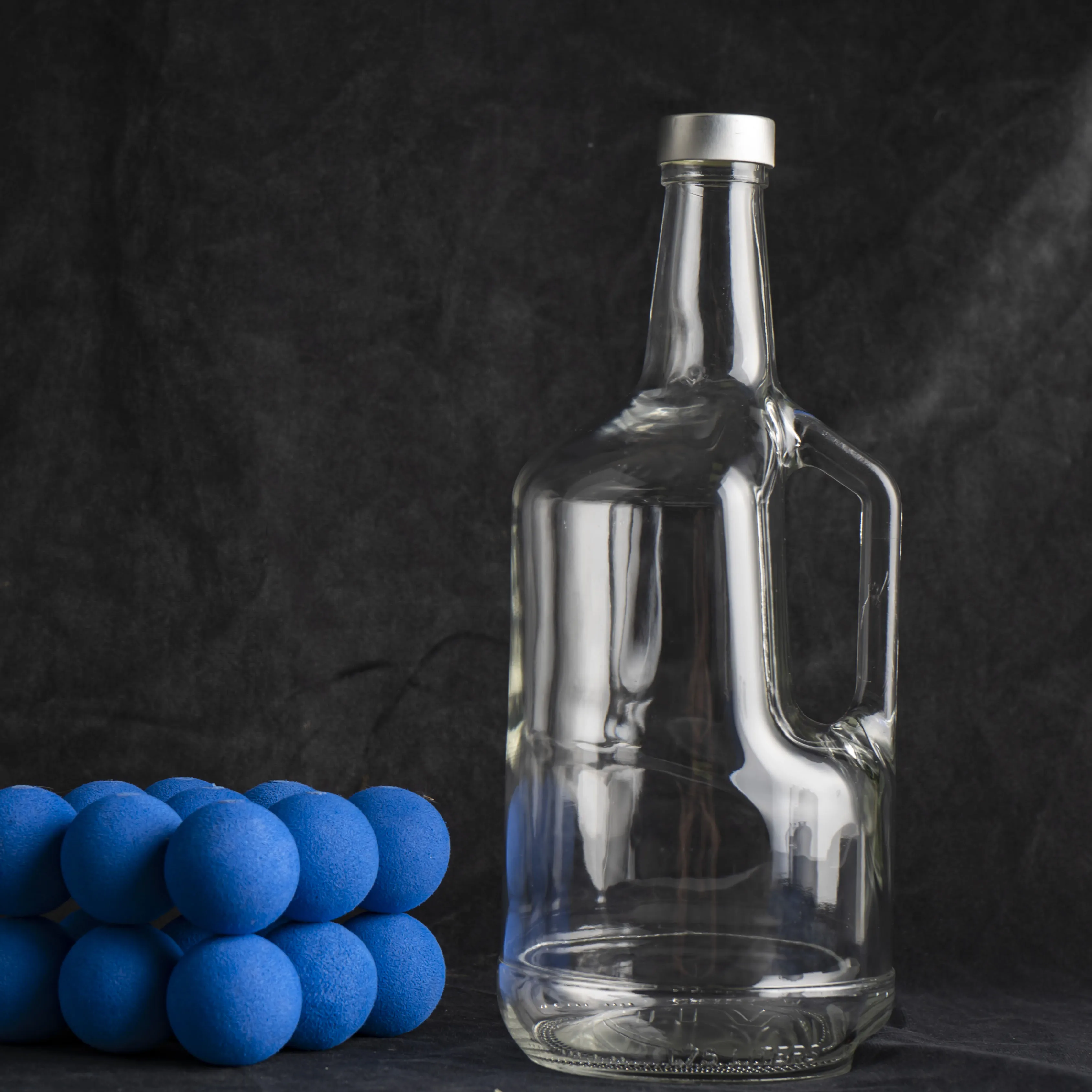 Large capacity glass bottle 1300ml self-brewed filling bottle, food grade wine bottle