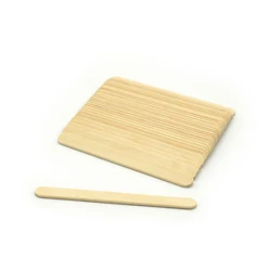 100% Birchwood Ice Cream Wooden Stick and Spoon Straight Edge Round Edge Ice Cream Tools Color Birch Wood Wood Natural