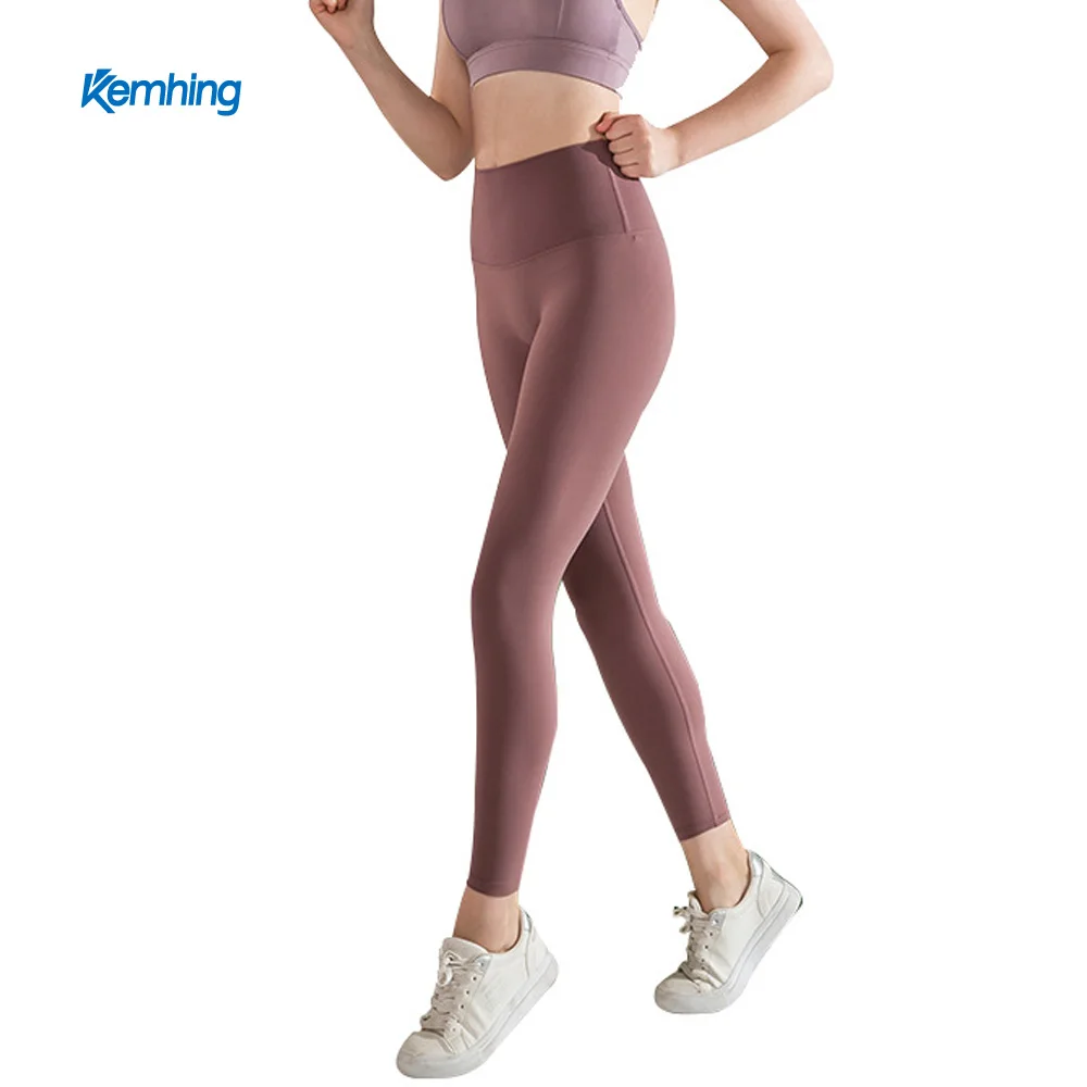 
75%Nylon+25% Spandex ladies high waist seamless sexy yoga fitness sports pants push up leggings 