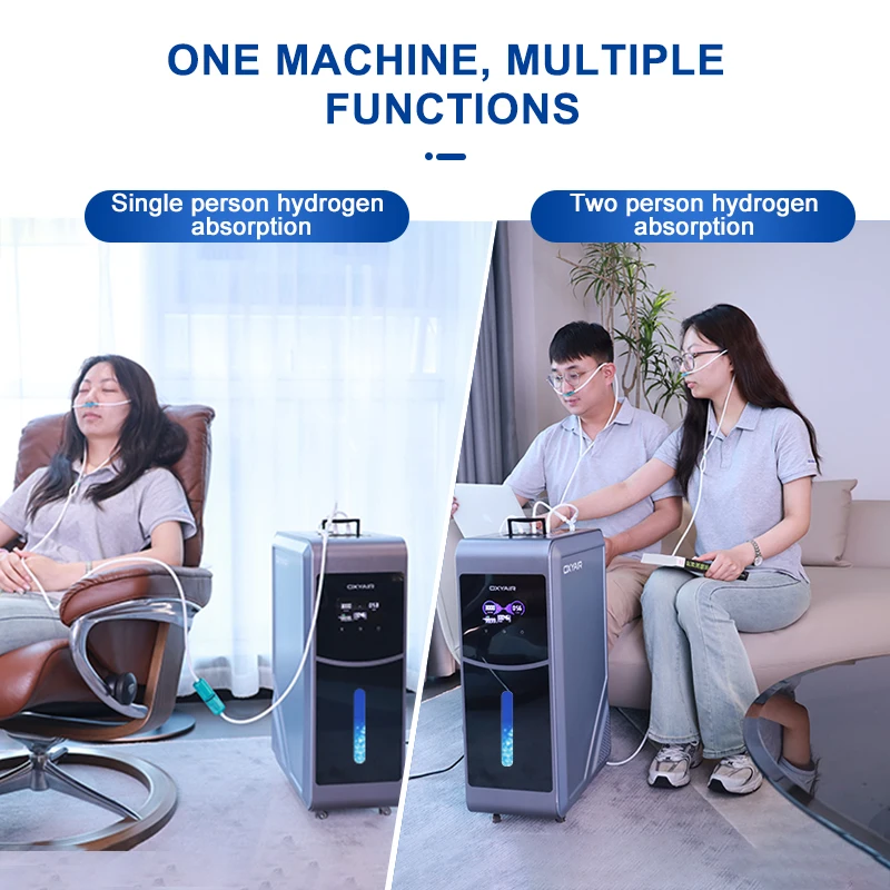 Home Portable H2 Gas Generator Hho Generador De Hidrogeno Oxygen Inhaler Machine 600ml 900ml 3000ml Hydrogen Inhalation Machine