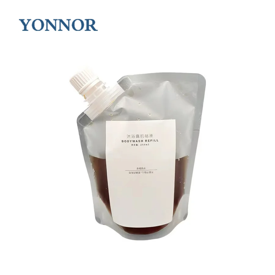 Cosmetics Liquid Disposable Packaging Plastic Refill Bag Biodegradable Spout Bag