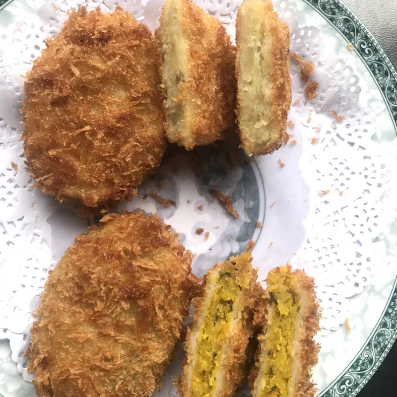 Good Quality Vegan Frozen Croquette Japanese Crispy Fried Potato Korokke Pastry