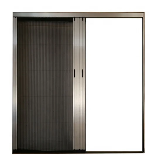 New design low price mosquito security fly screen door fly screen pleated mesh folding screen door