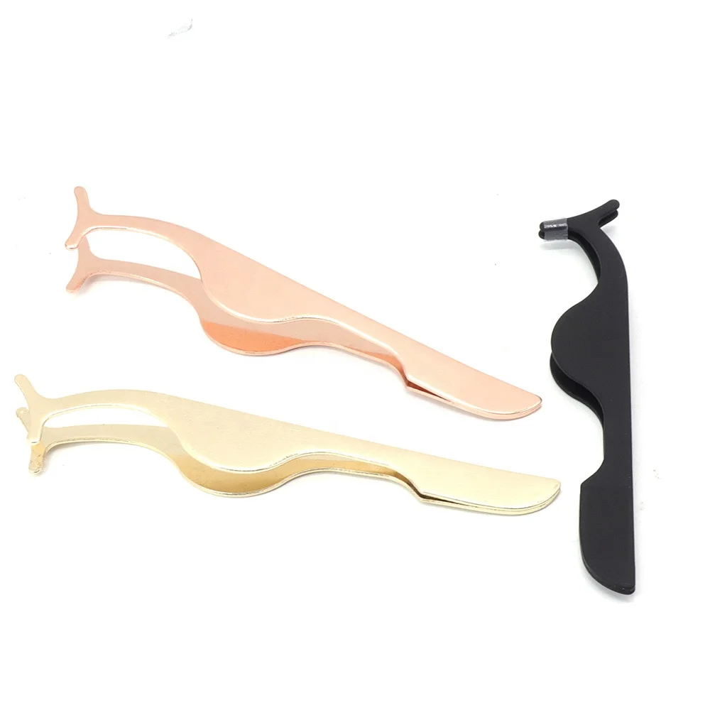 Private Label Logo Eyelash Tweezer Custom Lash Applicator Tool