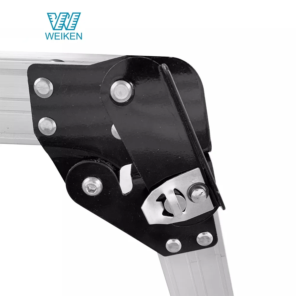 WEIKEN Car Wash Work Platform Folding Dual-Use Household Mobile Ladder Aluminum Ladder Domestic Foldable Ladder Platform