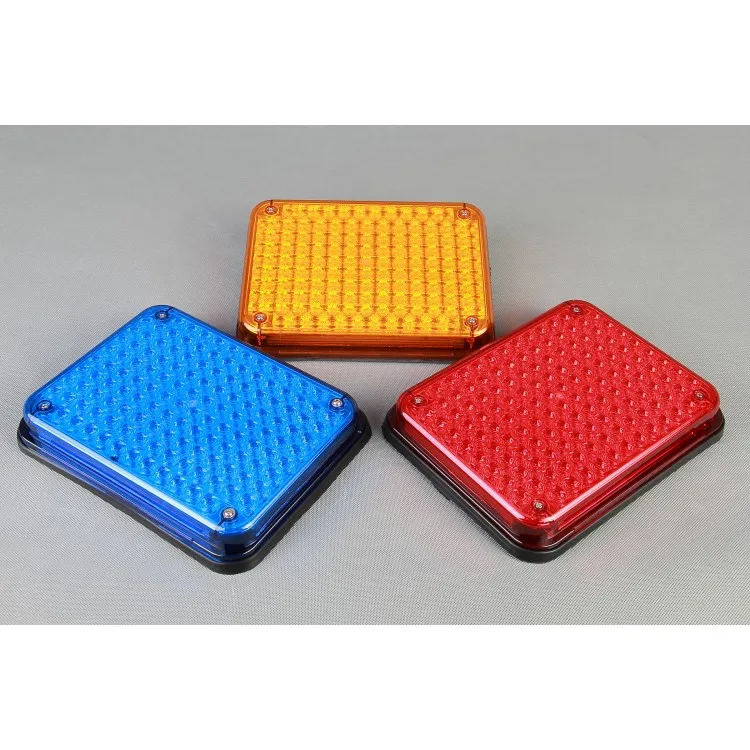 
10W DC12/24V Ambulance surface mounted waterproof square LED Flash warning light beacon 