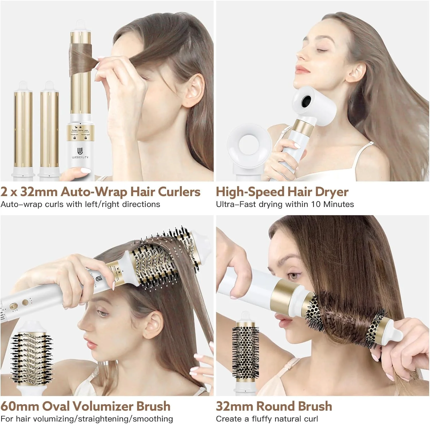 Professional Hair Dryer Set In Box Multifunctional Interchangeable 7 In 1 Bldc Motor Dryer For Hair Set