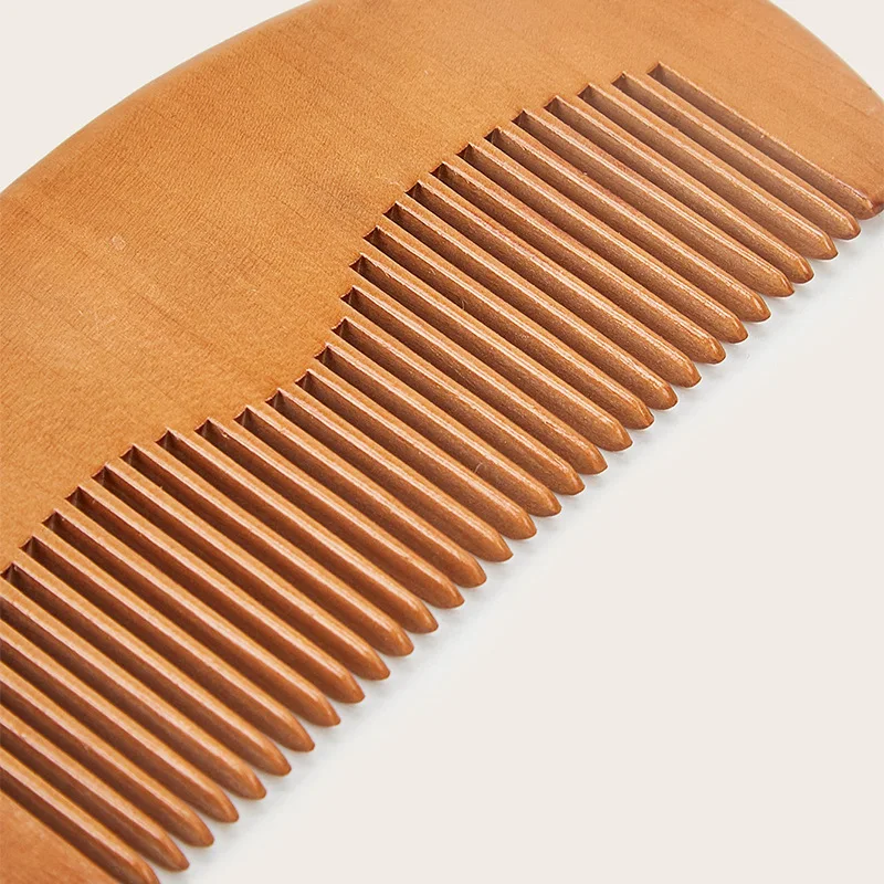 Wholesale Anti Static Wooden Wide Tooth Mustaches Comb Men Beard Pocket Comb for Travel