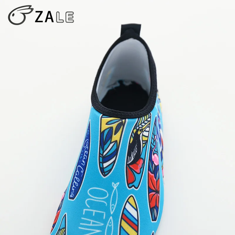 Zale beach shoes Ocean sailboat pattern men and women walking shoes sea activity sport shoes anti-slip