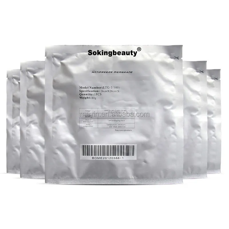 barrier sheets for Cryo Antifreeze Pads 27*30cm 34*42cm/ fat freeze membranes/ anti freeze membranes for cryo machine Hot sale