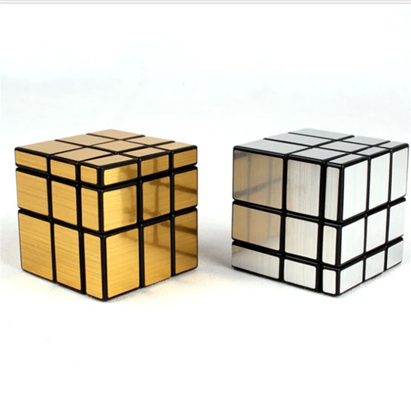 
5.7cm gold silver special-shaped mirror magic cube environment-friendly ABS third-order intelligence magic cube 