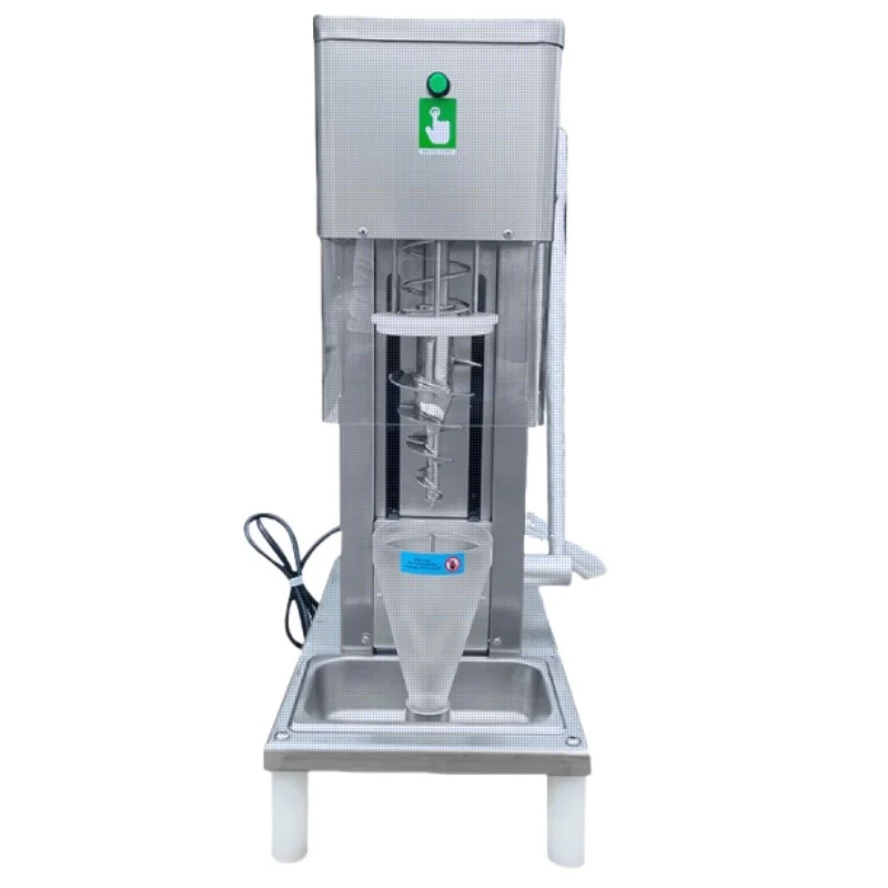 High Quality Stainless Steel Fruit Swirl Freeze Blender Semi-Automatic Frozen Yogurt Ice Cream Gelato Blending Mixer Machine