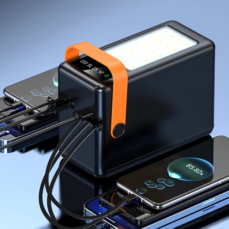 Factory Direct Supply Car Charge Portable Power Station Mobile Phones Power Bank With Strong Led For Mobile Phone