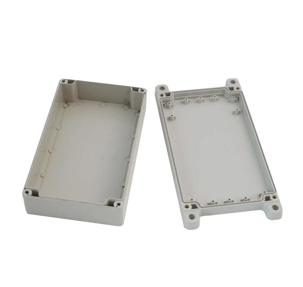Din Rail Plastic Enclosure PW058 200(235) * 120 * 53 mm Custom Plastic Housing Waterproof Junction Box Plastic For Electronic