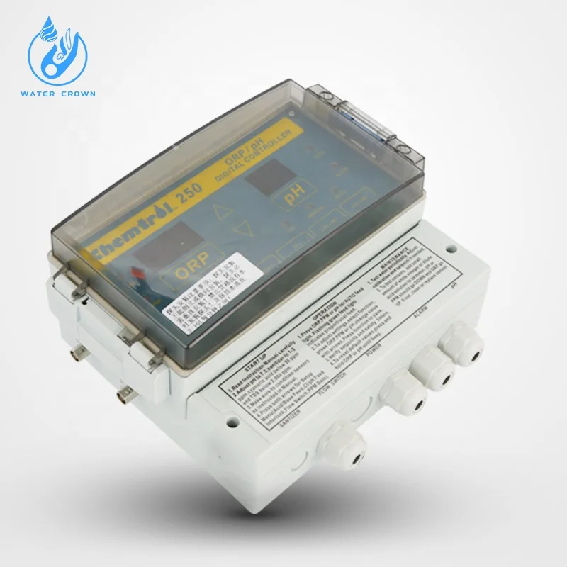 Factory Price Automatic Digital Pool PH ORP Controller Swimming Pool Water Quality Monitor
