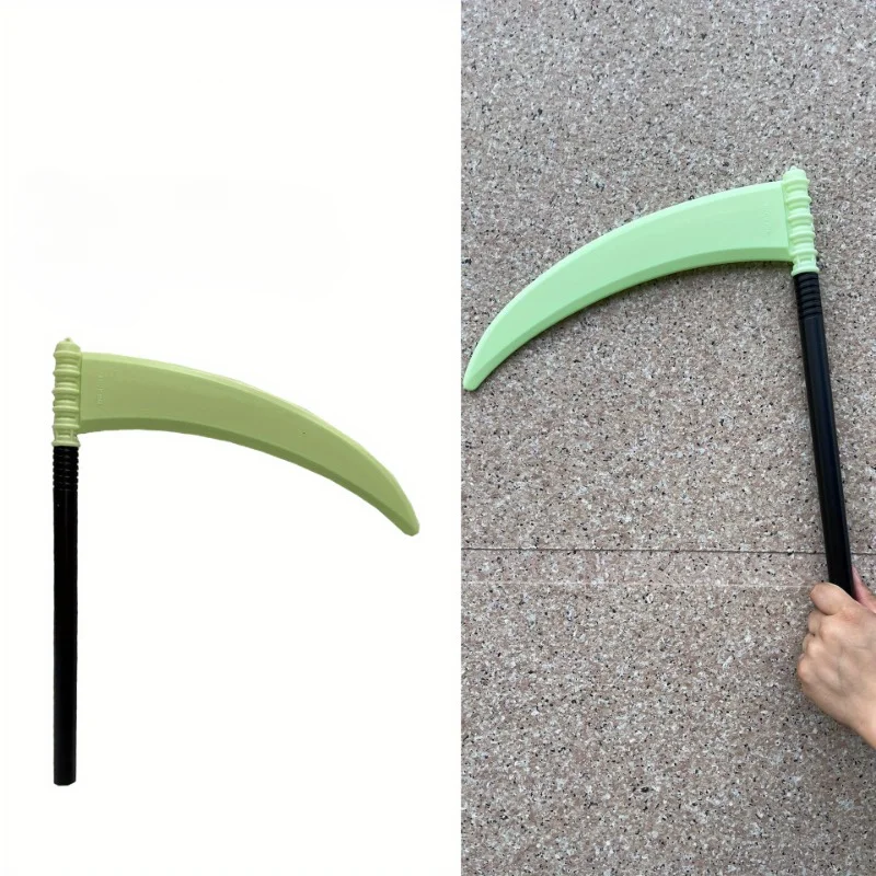 Wholesale Funky Halloween Sickle Props Weapons  Cosplay Accessories Grim Reaper Scythe Toys