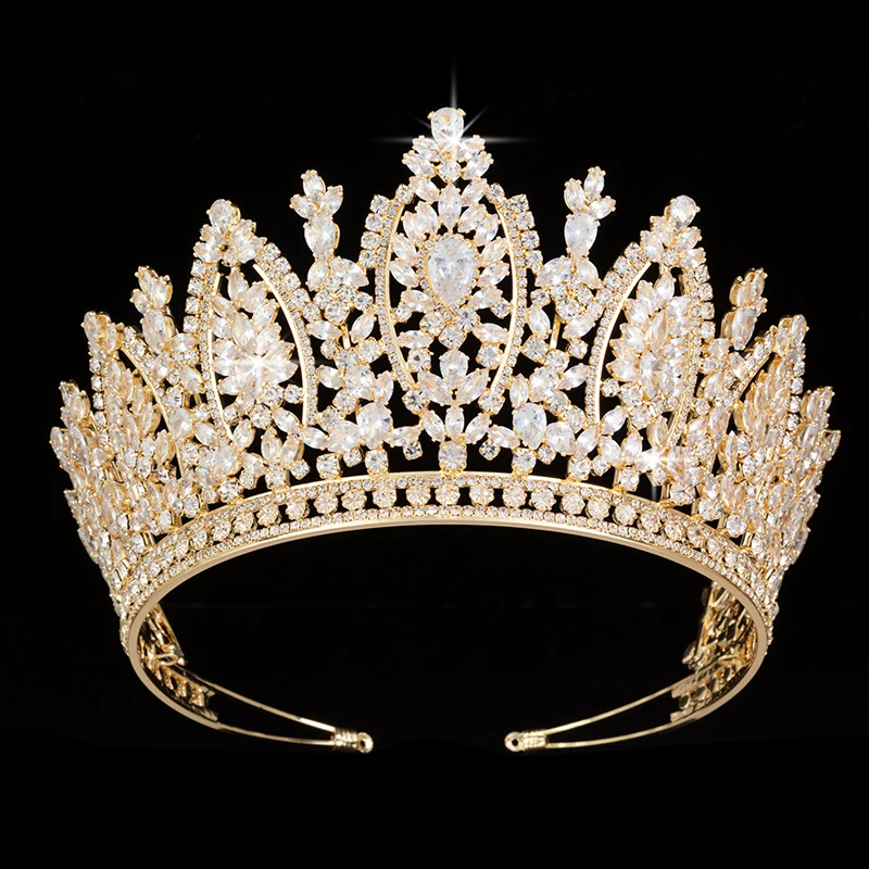 
Princess Crown and Tiaras Classic Design Elegant Wedding Bridal Hair Jewelry Tiaras Crowns Women Zircon BC5069 Corona Princesa 