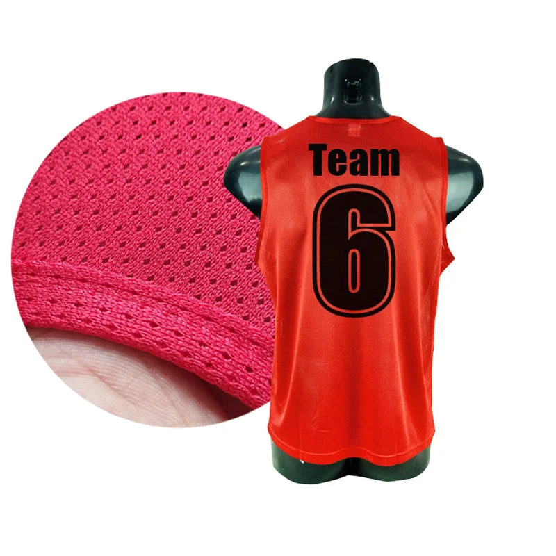 Factory Wholesale custom soccer vest training mesh bibs training vest sport