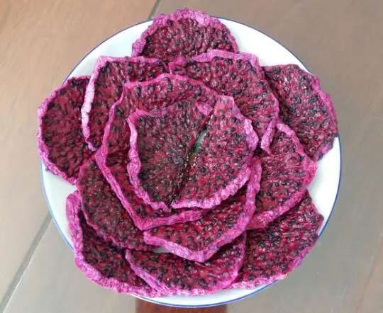 Dried red/white meet from dragon fruit in vietnam/dragon fruit cuttings/dehydrated dragon fruit 99 Gold Data