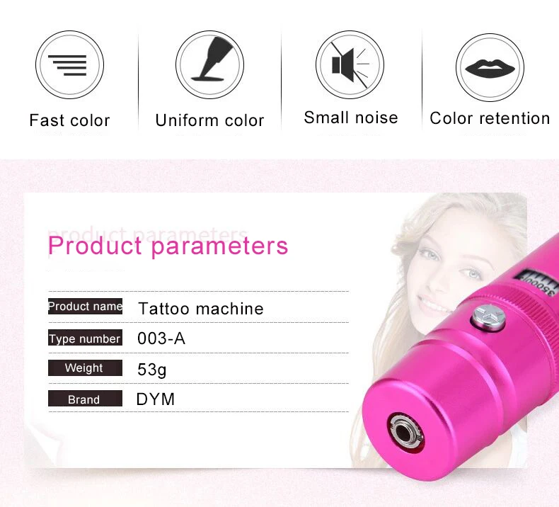 The latest professional permanent makeup tattoo machine pen kit charging wireless eyebrow tattoo pen