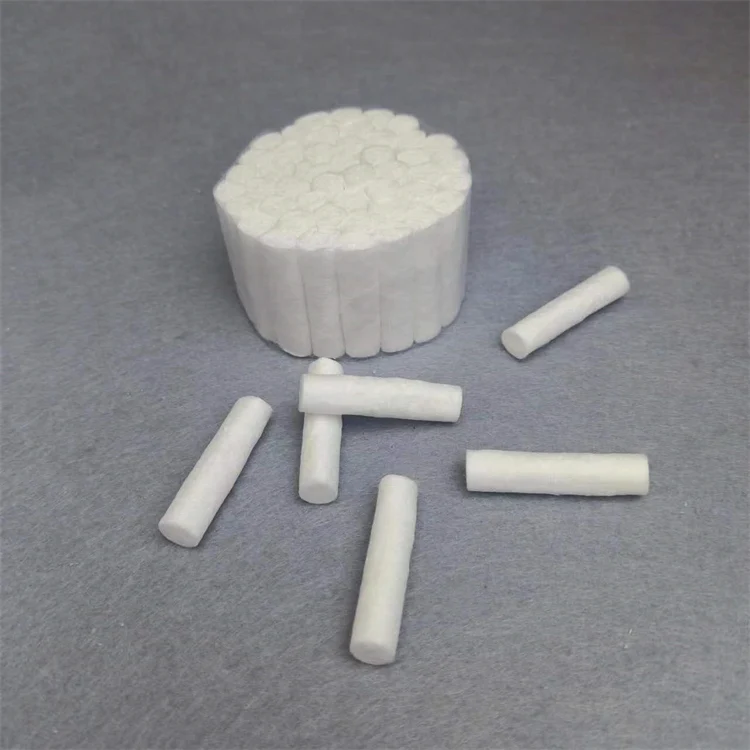 China Manufactory Multi Purpose Natural Cotton Disposable Dental Braided Cotton Rolls
