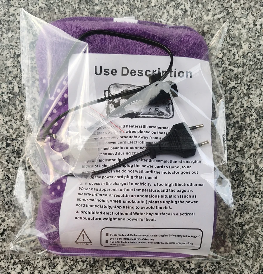 Cheap rechargeable hand warmer portable electric hot water bag