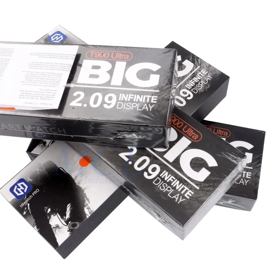 Smart Watch T900 Ultra Big 2.09 Infinite Display 2023 Hiwatch Pro Wireless Charging Smartwatch 49mm Reloj Inteligente With Games