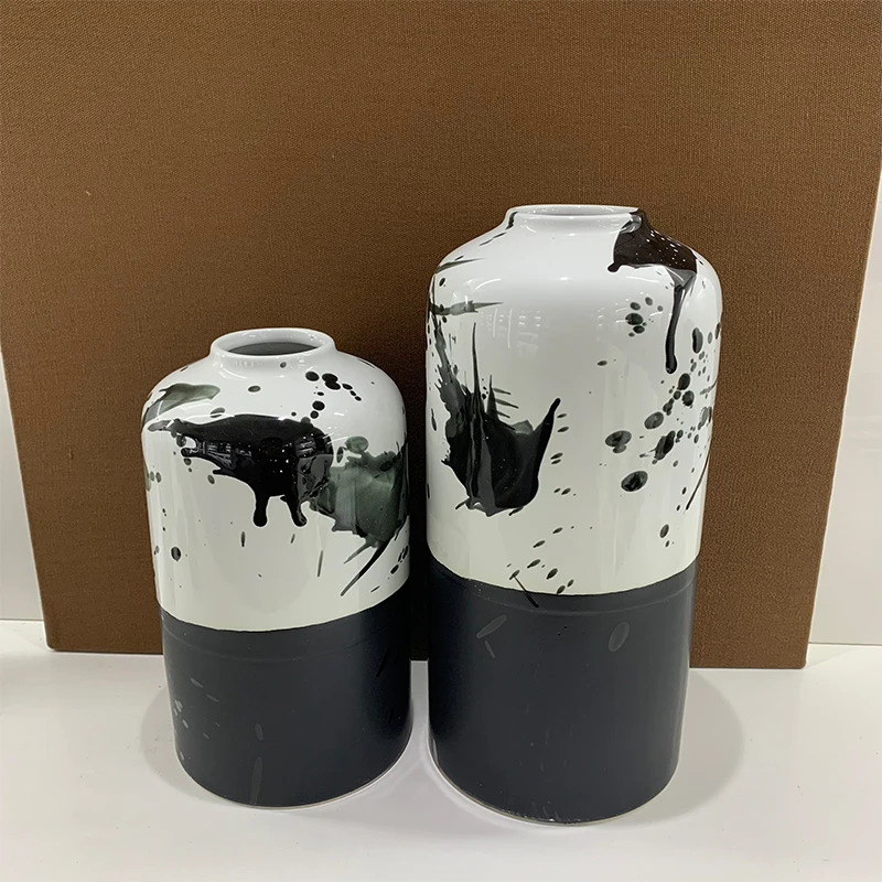 Modern minimalist handmade art Zen vase ceramic ornaments living room TV cabinet ceramic vase