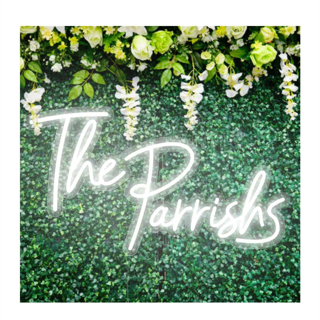 Drop Shipping Outdoor Logo Custom Sign Wedding Beer Neon Sign Alphabet Acrylic Letters Custom Led Neon Sign