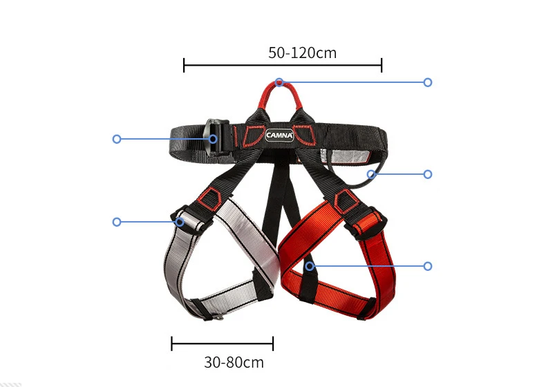 Outdoor Climbing Speed Down Seat Belt High Altitude Waist Safety Belt Half Body Safety Harness For Working At Height