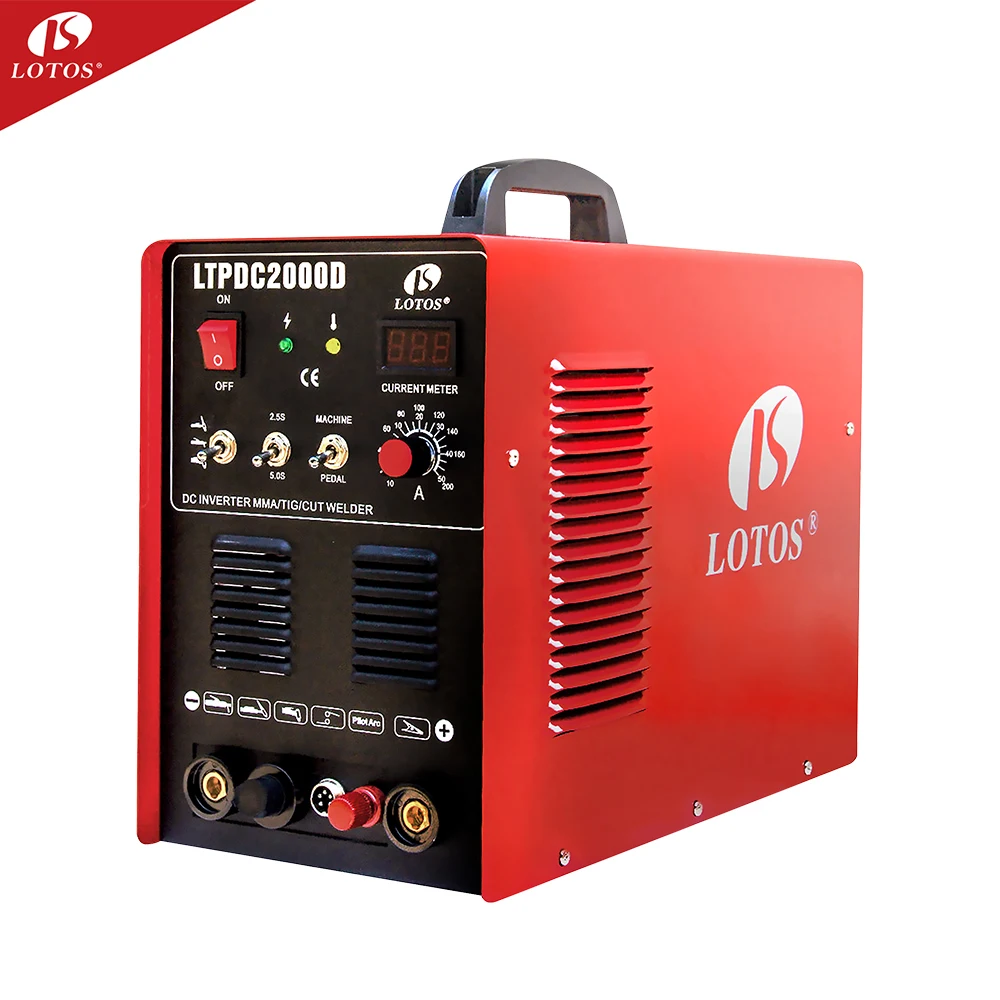 Lotos LTPDC2000D 3 в 1 tig mig cut 110/220 В инверторный Сварочный аппарат с многофункциональной машиной для сварочного аппарата плазменный резак