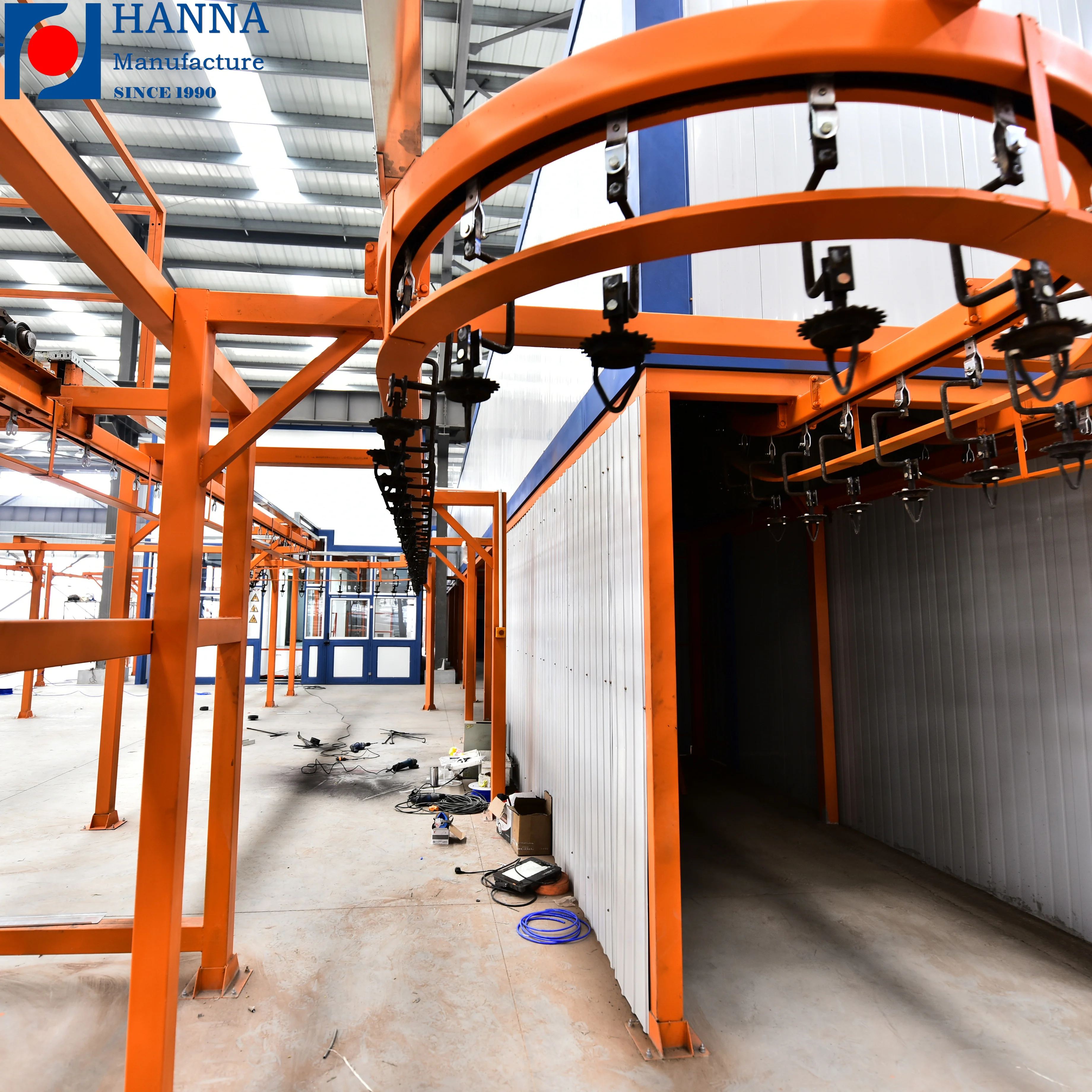 Metal Racks Shelves Automatic powder spraying line