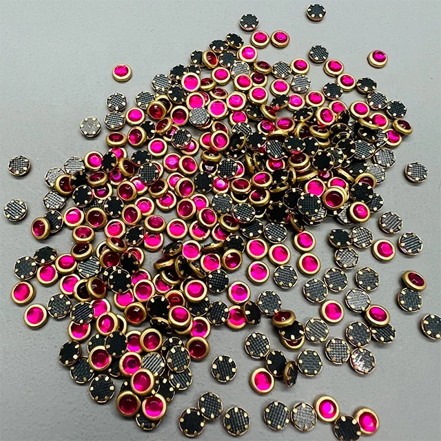 Tuton Top Quality Crystals Round Nail Flatback Resin Decorative Rhinestones For DIY Crafts