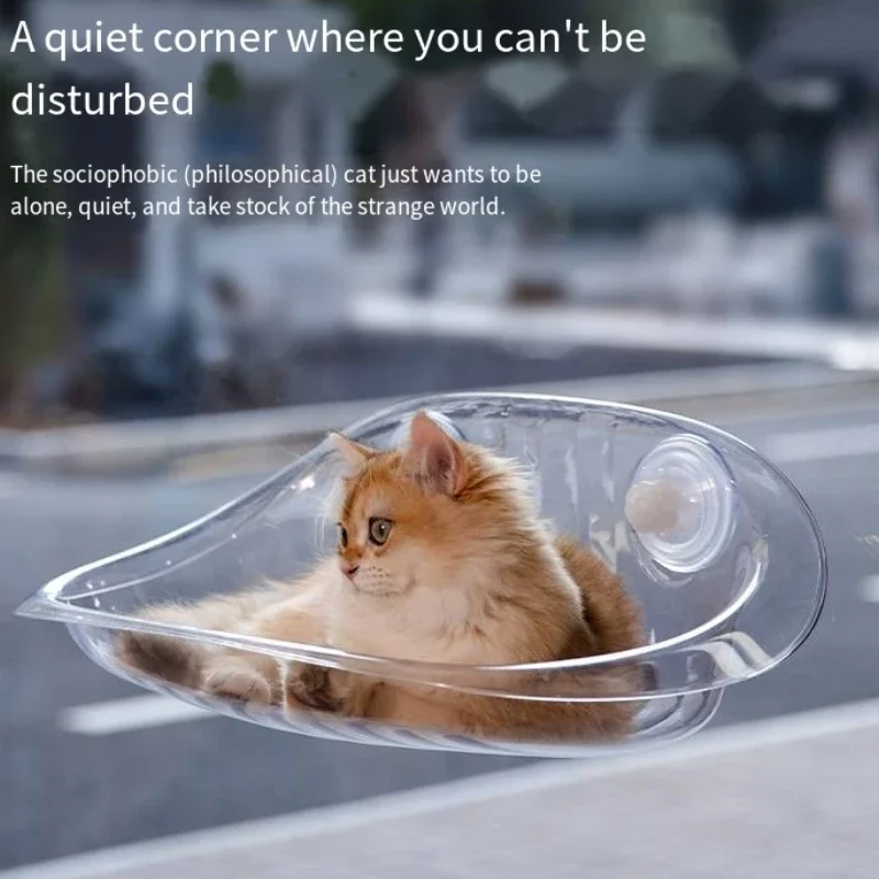 Customized Logo Cat Hammock Window Sleeping Bed Cat Window Perch Hammock for Cat Hanging Seat Wall Furniture