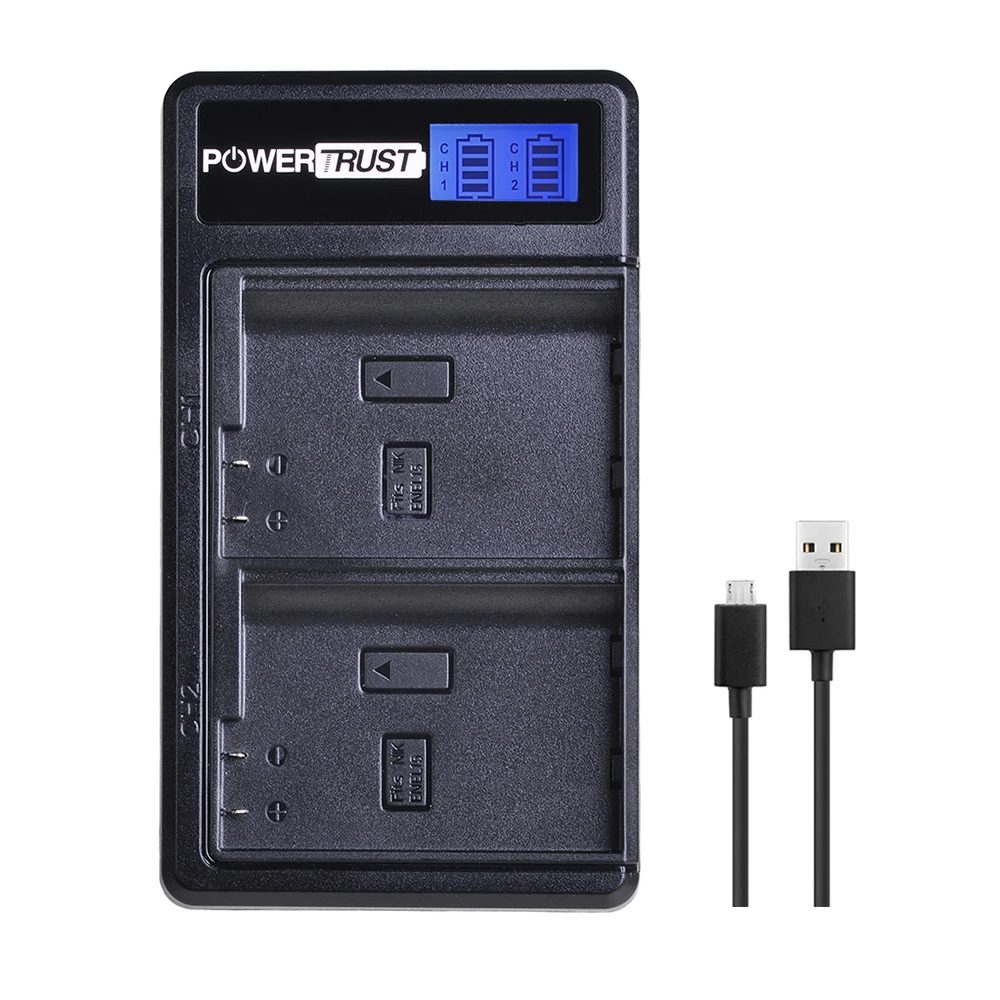 
EN-EL15 Battery Charger LCD Dual USB Charger for Nikon D500 D600 D610 D750 D7000 D7100 D7200 D800 D800E D810 