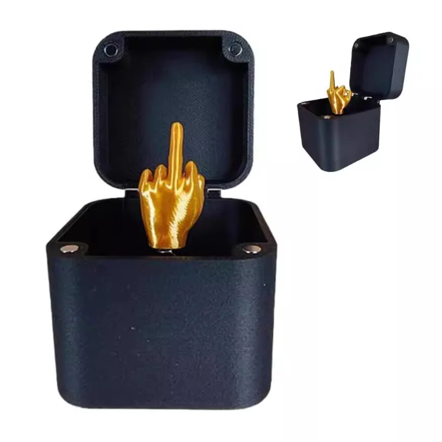 Decompression toy Spoof Hand Prank Pop Up Gift With Box Finger Middle In A Box Middle Surprise Finger Gift Box