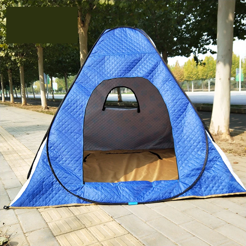 Survival Gear Winter Fishing Tent Waterproof Ice Fishing Shelter Trolley Camping Grow Automatic Outdoor Sport Family Tent