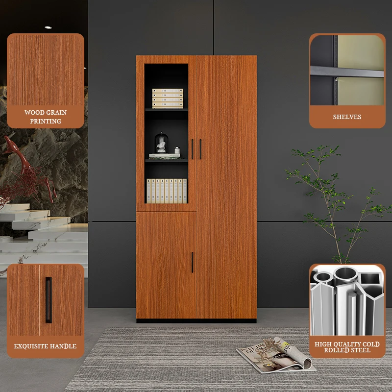 filing cabinet Office bookshelf storage iron bookcase modern steel book shelve for home libreria in acciaio per la casa