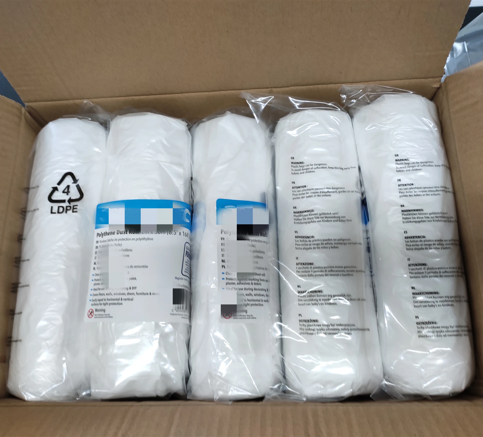  ISO/BSCI заводской производитель LLDPE пылезащитный лист Пылезащитная ткань чехол для покраски перемещения