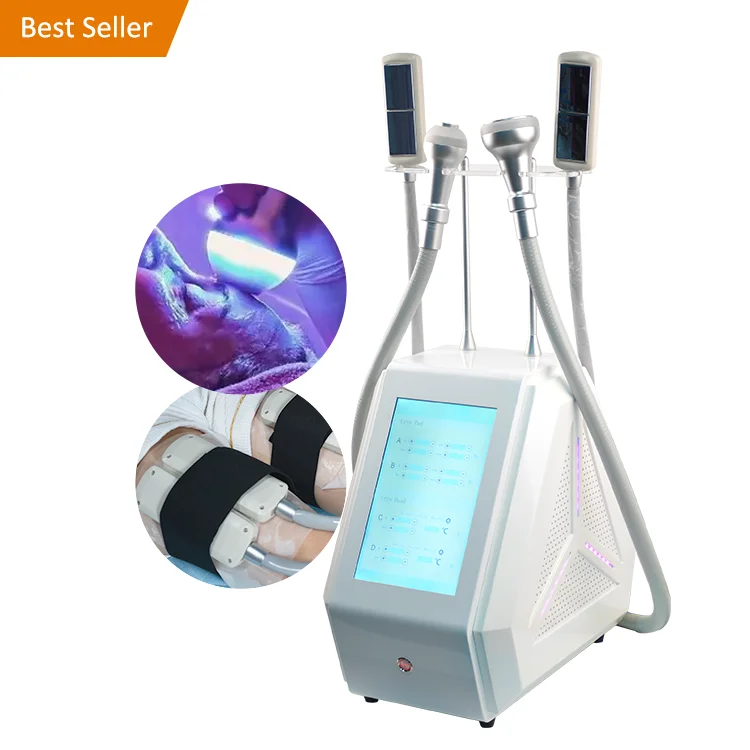 2 Round Handles cryo thermal Portable Thermal hot cold + EMS Pads 4.0 Equipment Cryoskin Slimming machine with Best Price