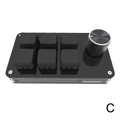Custom Programming Macro Keypad Mechanical PLug and play 6-Key Type C OSU Mini Keyboard USB Gaming/Office/Music/Media