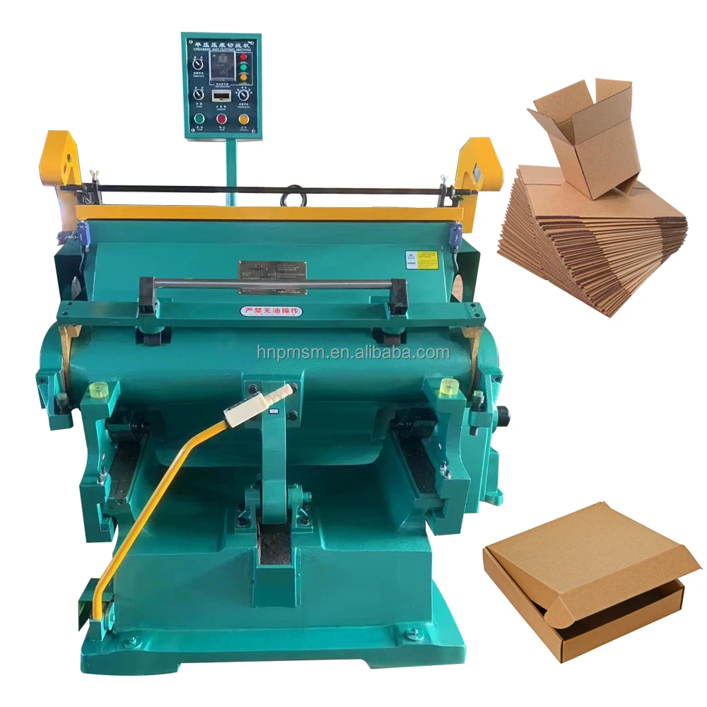 Automatic Flatbed Die Cutting Press for Cartons Precision Paperboard Cutting and Creasing Machine Manual and Small Press Options