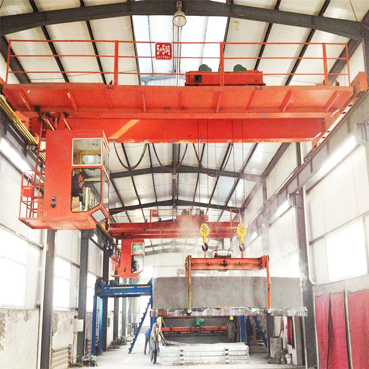 loading and unloading overhead crane 35 ton warehouse double girder bridge crane