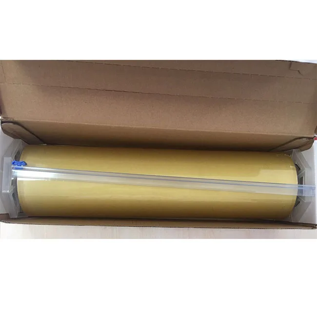 
Food grade jumbo 500m PVC wrap film cling film plastic film with inner box cutter 
