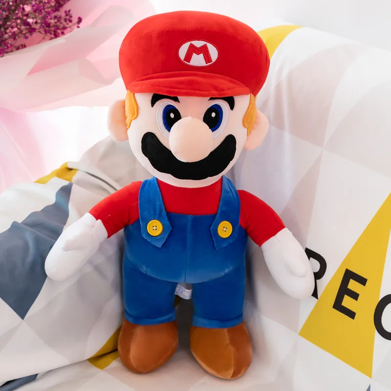 25cm Supers Mario Plush Soft Plushie Cute Anime Plush Stuffed Dolls Cute Stuffed Mario Plush