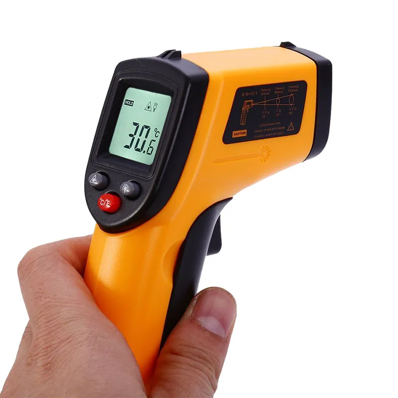Industrial Usage GM320 led digital thermometer Laser kitchen cooking food infrared Thermometer gun high range temperature test (1600228321235)